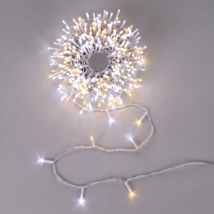 Aigostar - LED Outdoor Christmas String Lights 100xLED/8 functions 13m IP44 warm white/cool white