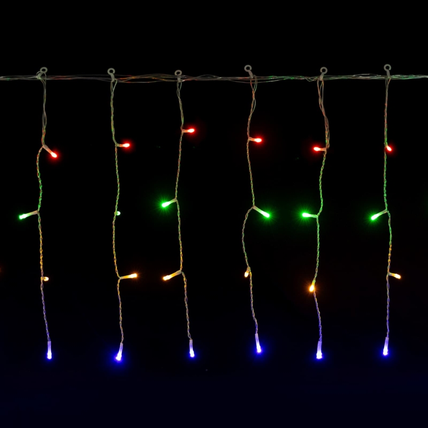 Aigostar-LED Outdoor Christmas string lights 100 LEDs / 8 functions, 3×AA, 8 × 0.4 m, IP44, multicolor