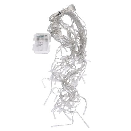 Aigostar-LED Outdoor Christmas string lights 100 LEDs / 8 functions, 3×AA, 8 × 0.4 m, IP44, multicolor
