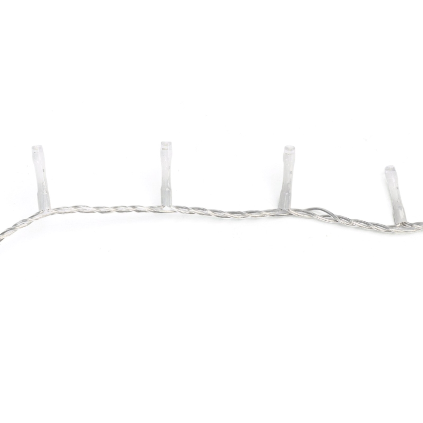 Aigostar - LED Outdoor Christmas String Lights 100 LEDs / 8 functions 5.3m IP44 Warm White