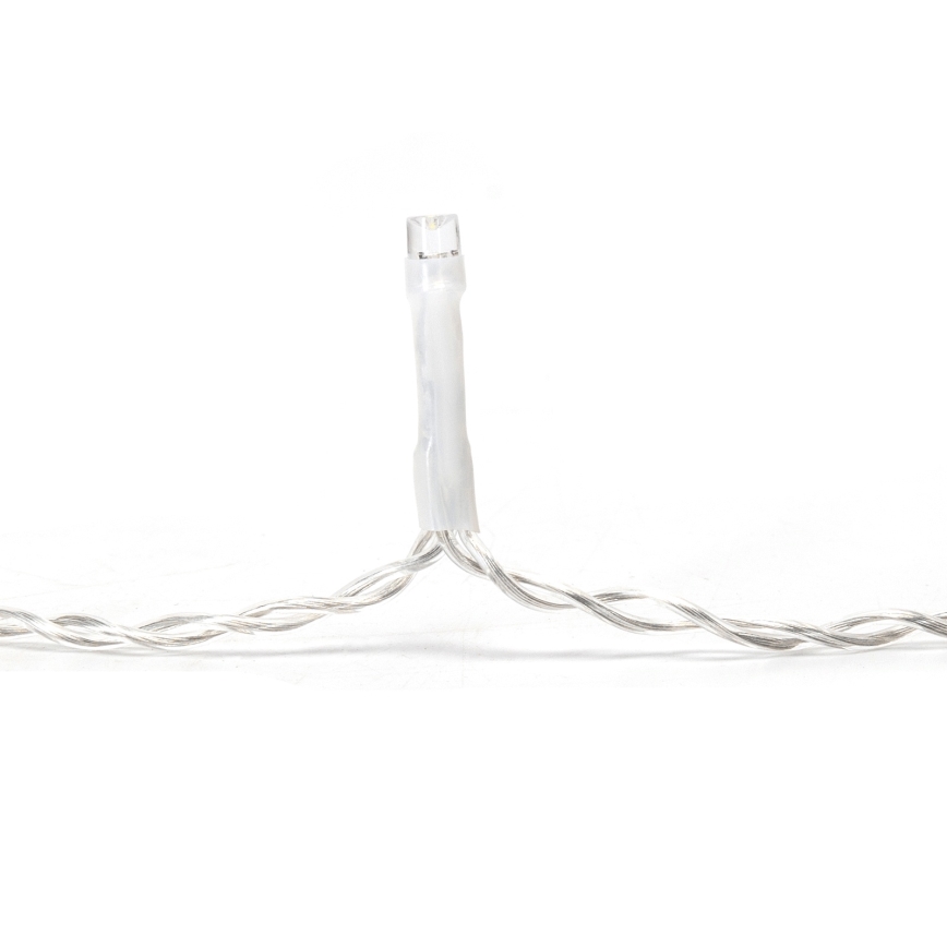 Aigostar - LED Outdoor Christmas String Lights, 100 LEDs, 8 Modes, 5x0.4m, IP44, Cool White