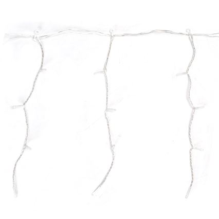 Aigostar - LED Outdoor Christmas String Lights, 100 LEDs, 8 Modes, 5x0.4m, IP44, Cool White