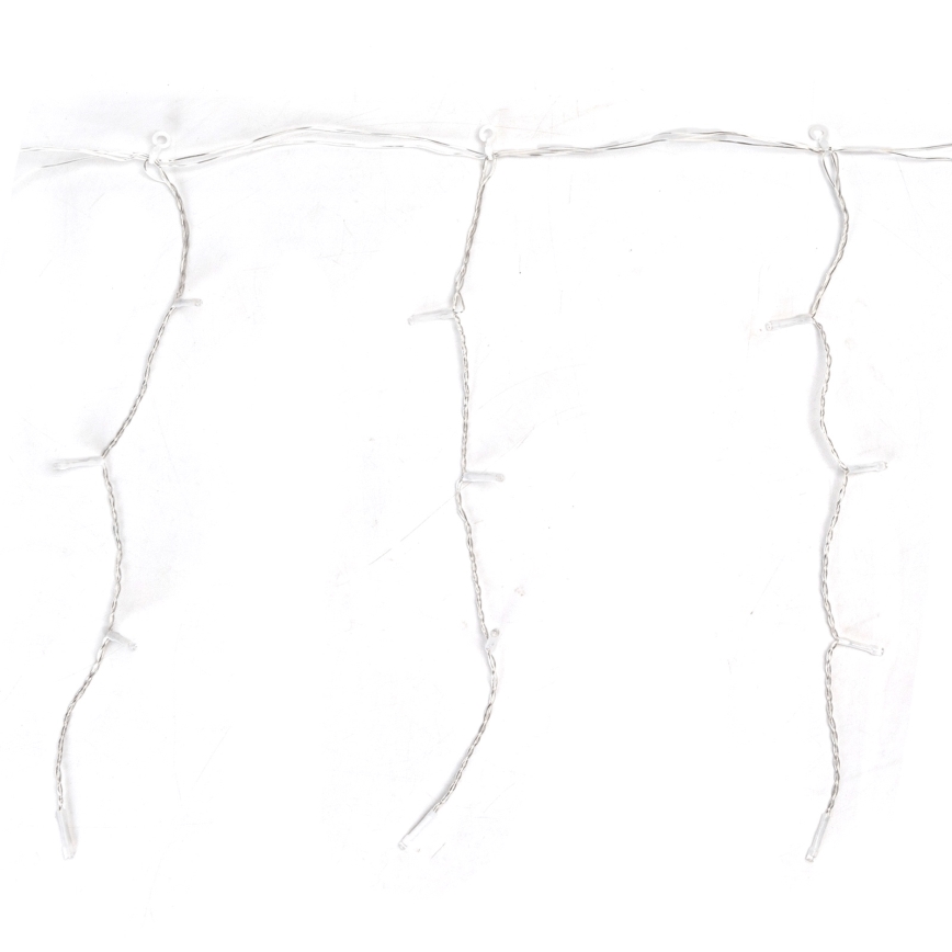 Aigostar - LED Outdoor Christmas String Lights, 100 LEDs, 8 Modes, 5x0.4m, IP44, Cool White