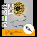 Aigostar - LED Outdoor Christmas String Lights 100xLED/8 functions 13m IP44 warm white