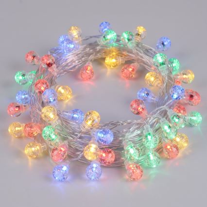 Aigostar - LED Outdoor Christmas String Lights 100xLED/8 functions 3xAA 10.3m IP44 multicolor