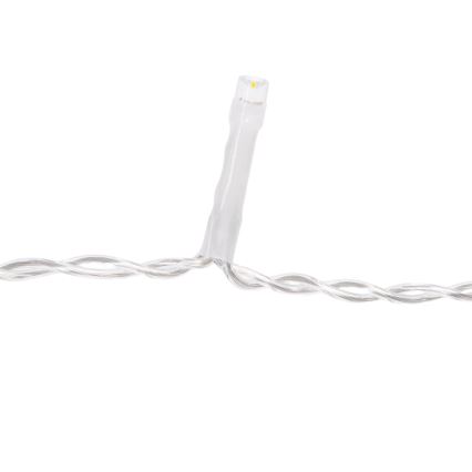 Aigostar - LED Outdoor Christmas String Lights 100xLED/8 functions 5x0.4m IP44 Warm White