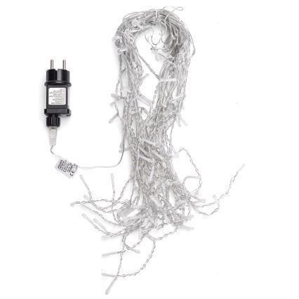 Aigostar - LED Outdoor Christmas String Lights 100xLED/8 functions 5x0.4m IP44 Warm White