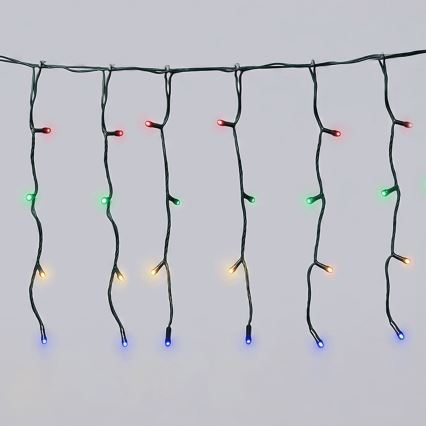 Aigostar - LED Solar Christmas string lights 100 LEDs / 8 modes 8 x 0.4 m IP65 multicolor 1200 mAh