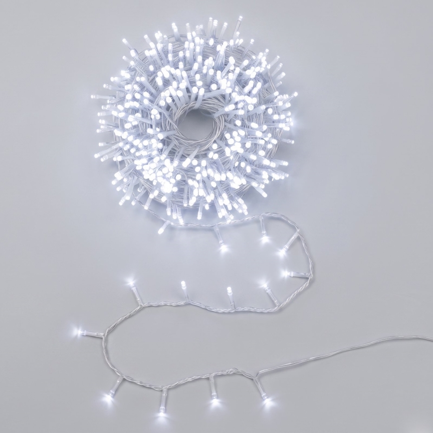 Aigostar - LED Outdoor Christmas String Lights 100xLED/8 modes 5.3m IP44 cool white