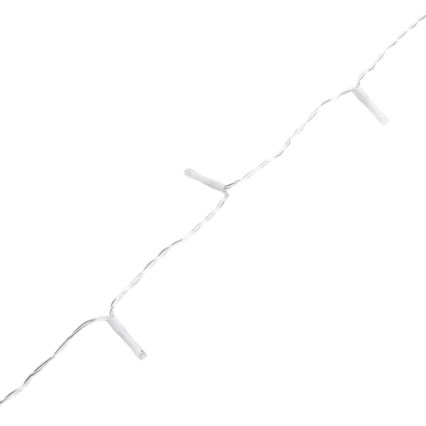 Aigostar - LED Outdoor Christmas String Lights 100xLED/8 modes 5.3m IP44 cool white