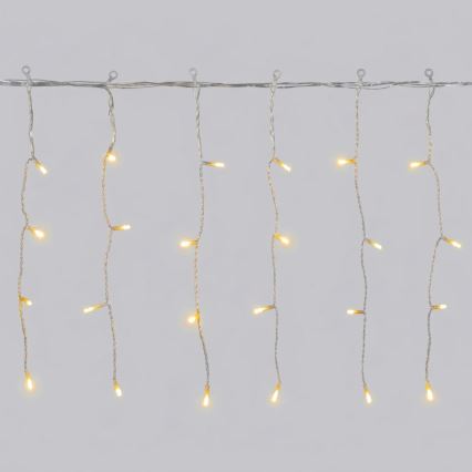 Aigostar - LED Outdoor Christmas String Lights 100xLED/8 modes 8x0.4m IP44 warm white
