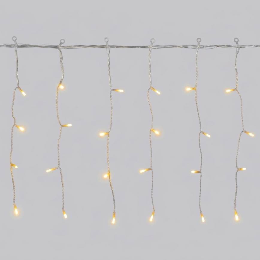 Aigostar - LED Outdoor Christmas String Lights 100xLED/8 modes 8x0.4m IP44 warm white