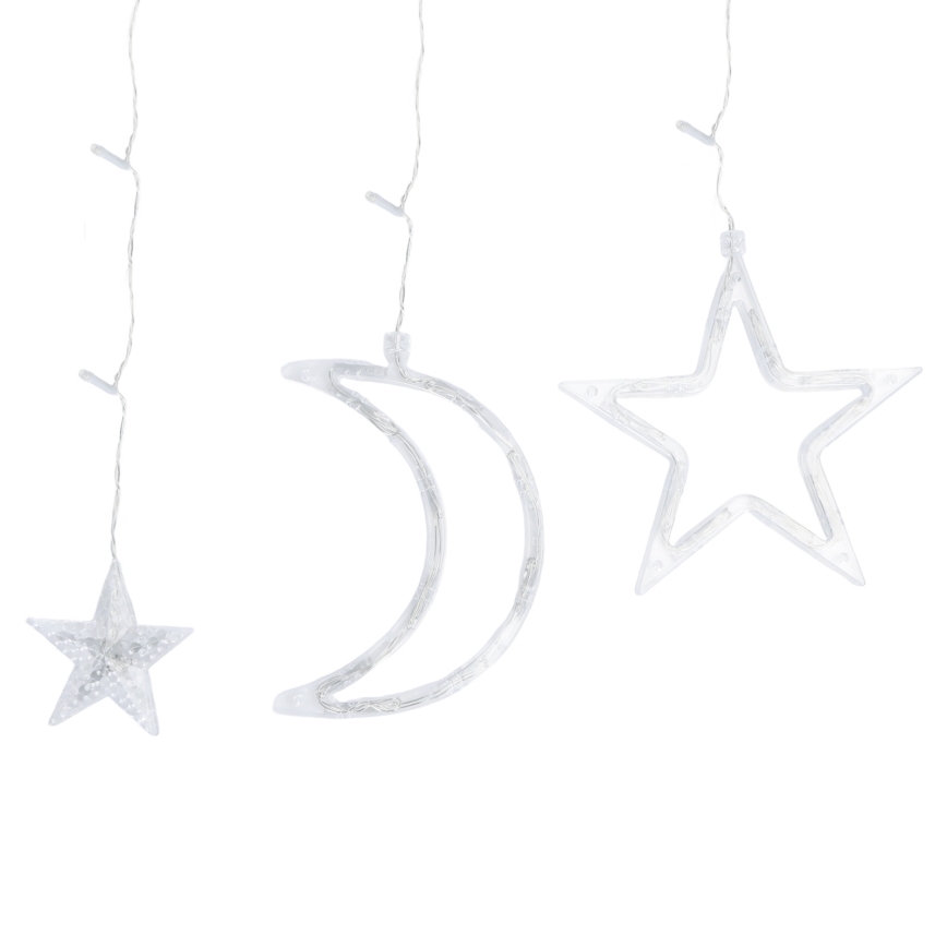 Aigostar - LED Outdoor String Lights 120 LEDs / 6W / 230V / 8 modes / 3×0.6 m / IP44 / Warm White + Remote Control