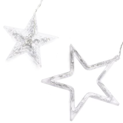 Aigostar - LED Outdoor String Lights 120 LEDs / 8 Modes 3 x 0.6 m IP44 Warm White + Remote Control