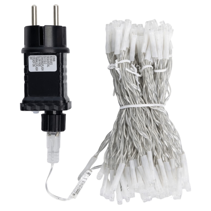 Aigostar - LED Outdoor Christmas String Lights 120 LEDs / 8 Modes 3.9 x 1.2 m IP44 Cool White