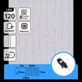 Aigostar - LED Outdoor Christmas String Lights 120 LEDs / 8 Modes 3.9 x 1.2 m IP44 Cool White