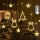 Aigostar - LED Outdoor Christmas String Lights, 120 LEDs / 8 Modes, 3 x 0.6 m, IP44, Warm White + Remote Control