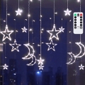 Aigostar - LED Outdoor Christmas string lights 120xLED/6W/230V/8 functions 3x0,6m IP44 cool white + remote control