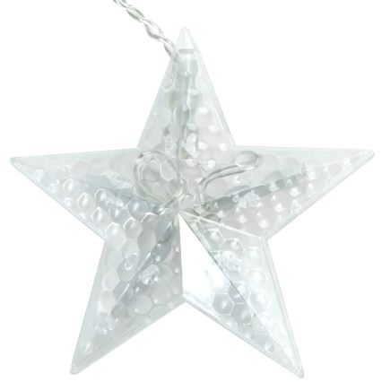Aigostar - LED Outdoor String Lights 120 LEDs/6W/230V/8 lighting modes 3x0.6m IP44 cool white + remote control