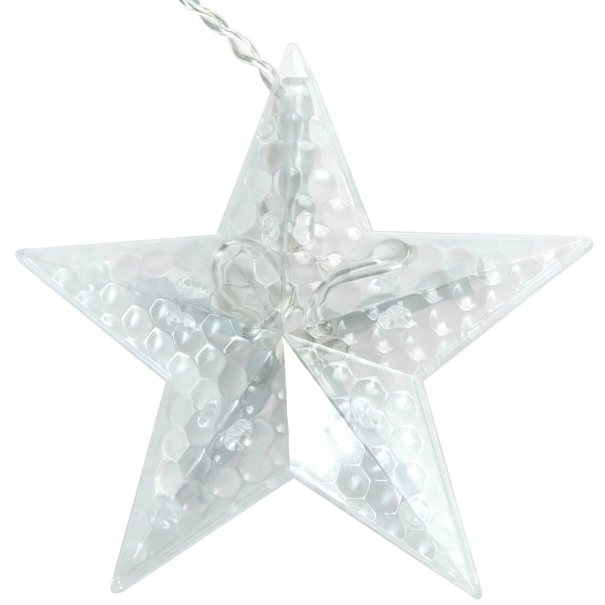 Aigostar - LED Outdoor String Lights 120 LEDs/6W/230V/8 lighting modes 3x0.6m IP44 cool white + remote control