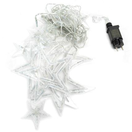 Aigostar - LED Outdoor String Lights 120 LEDs/6W/230V/8 lighting modes 3x0.6m IP44 cool white + remote control