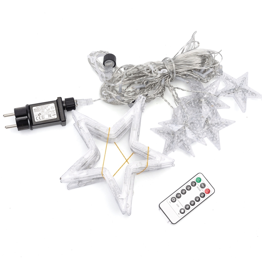 Aigostar - LED Outdoor Christmas String Lights, 120 LEDs / 8 lighting modes, 3 x 0.6 m, IP44, Warm White + Remote Control