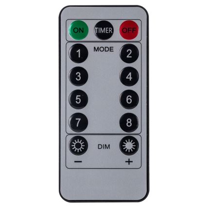 Aigostar - LED Outdoor Christmas String Lights, 120 LEDs / 8 lighting modes, 3 x 0.6 m, IP44, Warm White + Remote Control