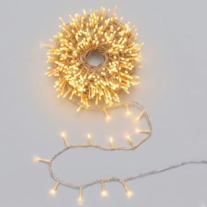 Aigostar - LED Outdoor Christmas String Lights 150 LEDs/8 functions 10.3m IP44 warm white