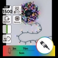 Aigostar - LED Outdoor Christmas String Lights 1500 LEDs / 8 functions, 78 m, IP44, multicolor