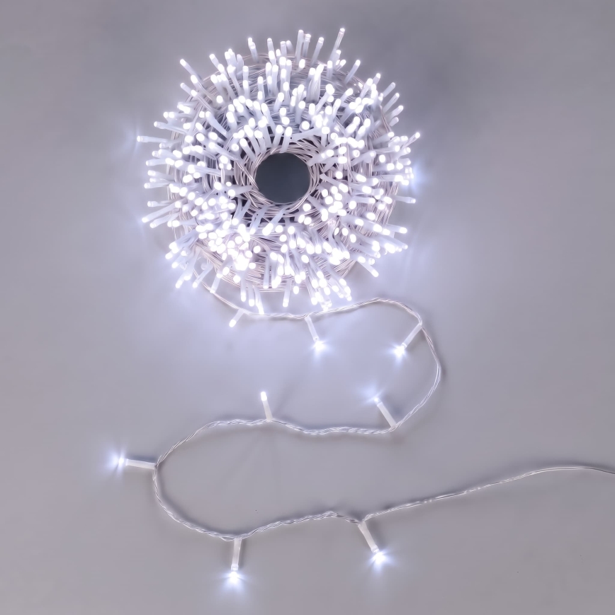 Aigostar - LED Outdoor Christmas String Lights 150xLED/8 functions 3xAA 5.3m IP44 blue