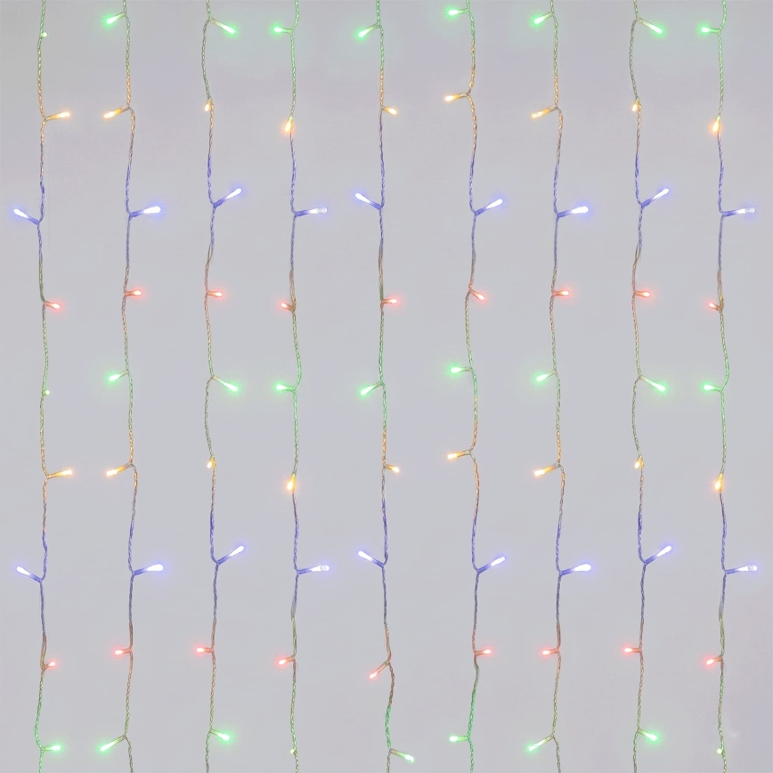 Aigostar - LED Outdoor Christmas String Lights 156xLED/8 functions 4,2x1,2m IP44 multicolor