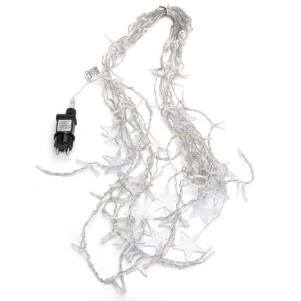 Aigostar - LED Outdoor Christmas String Lights 168 LEDs / 8 Functions, 3 x 1.5 m, IP44, Warm White, Stars