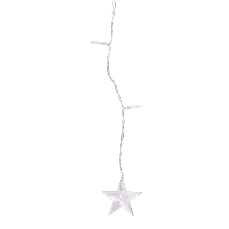 Aigostar - LED Outdoor Christmas String Lights 168 LEDs / 8 Functions, 3 x 1.5 m, IP44, Warm White, Stars