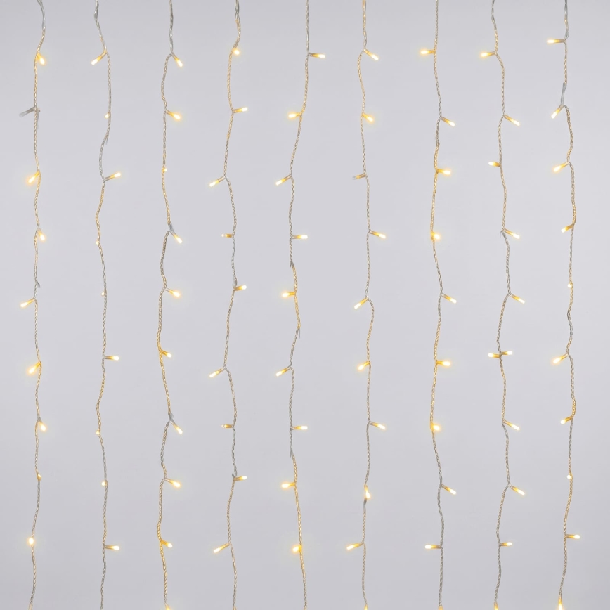 Aigostar - LED Outdoor Christmas String Lights 180 LEDs / 8 functions 3.9 x 1.8 m IP44 warm white
