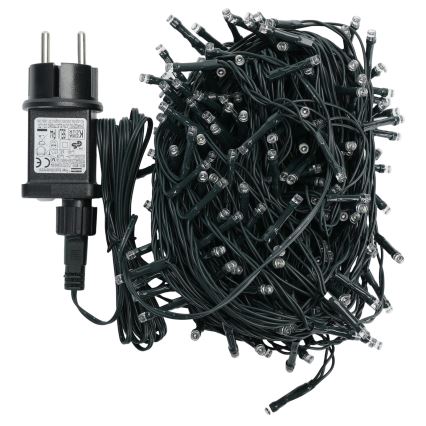 Aigostar - LED Outdoor Christmas String Lights, 200 LEDs / 8 Lighting Modes, 20 m, IP44, Cool White