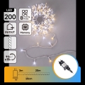 Aigostar - LED Outdoor Christmas String Lights 200 LEDs / 8 Functions, 23 m, IP44, Warm White / Cool White