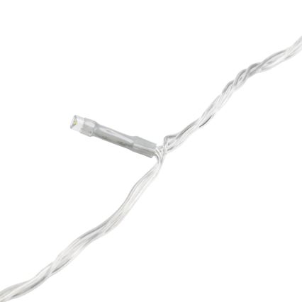 Aigostar - LED Outdoor Christmas string lights 200xLED/8 functions 4xAA 20m IP44 cool white