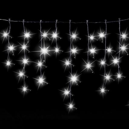 Aigostar - LED Outdoor Christmas String Lights 200 LEDs 8x0.6m IP44 Cool White