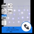 Aigostar - LED Outdoor Christmas String Lights 200xLED 8x0,4m IP44 blue