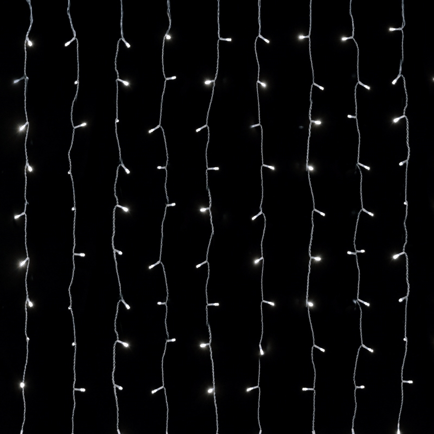 Aigostar - LED Outdoor Christmas String Lights 234 LEDs 1.2 x 1.8 m IP44 Cool White