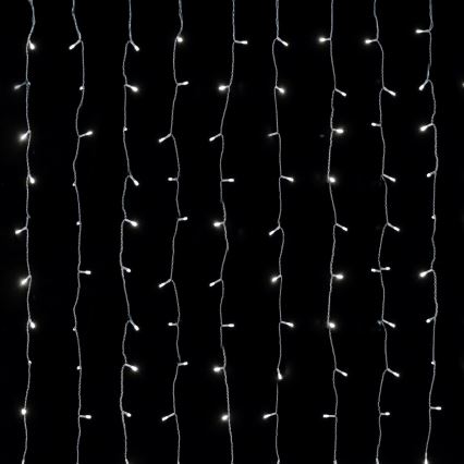 Aigostar - LED Outdoor Christmas Light String 288 LEDs / 8 functions 1.5 x 1.8 m IP44 Cool White