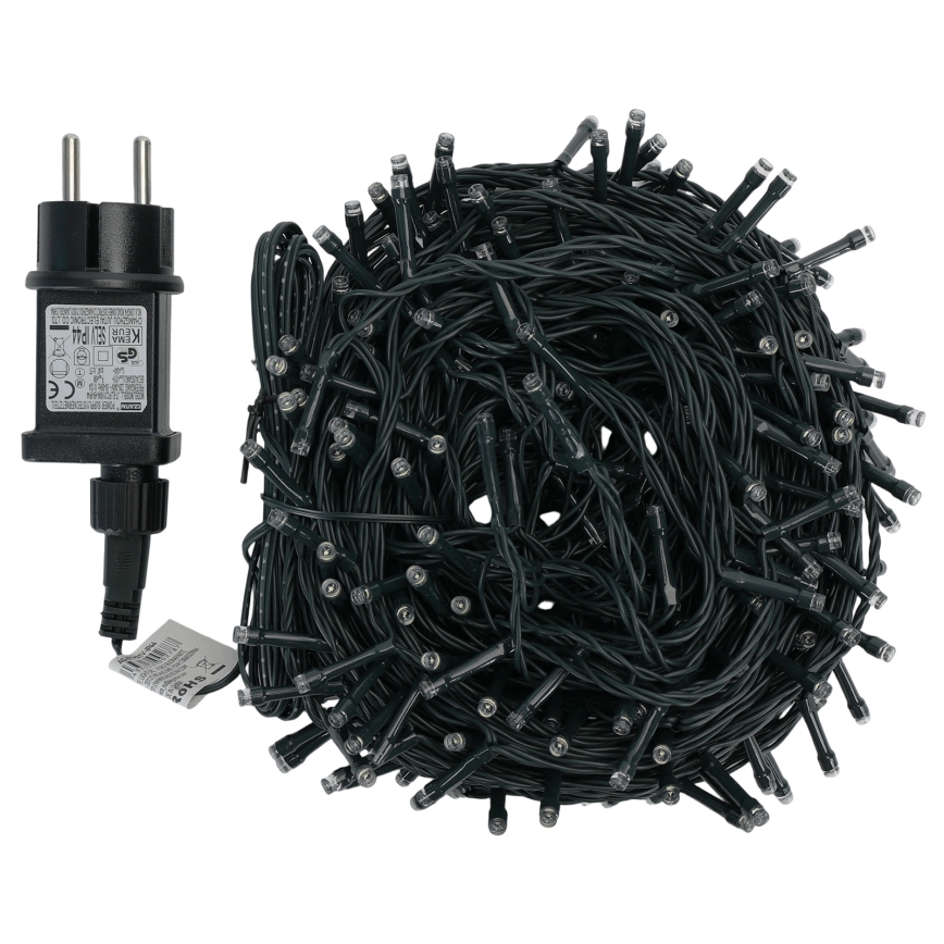 Aigostar - LED Outdoor Christmas String Lights, 300 LEDs / 8 Modes, 30 m, IP44, Cool White