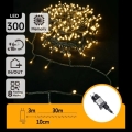 Aigostar - LED Outdoor Christmas String Lights, 300 LEDs, 8 Functions, 30 m, IP44, Warm White