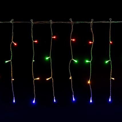 Aigostar - LED Outdoor Christmas String 300 LEDs/8 functions 3xAA 18x0.4m IP44 multicolor