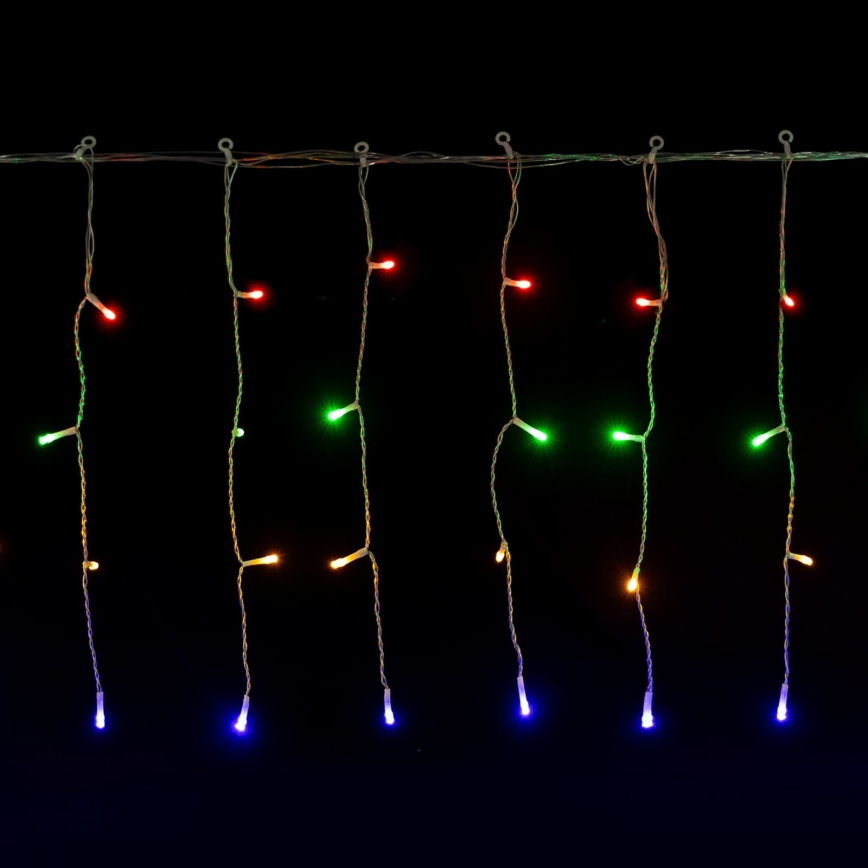 Aigostar - LED Outdoor Christmas String 300 LEDs/8 functions 3xAA 18x0.4m IP44 multicolor