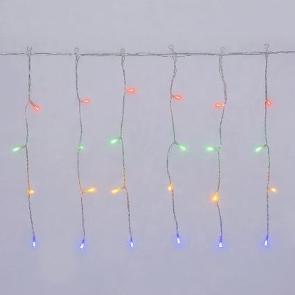 Aigostar - LED Outdoor Christmas String 300 LEDs/8 functions 3xAA 18x0.4m IP44 multicolor