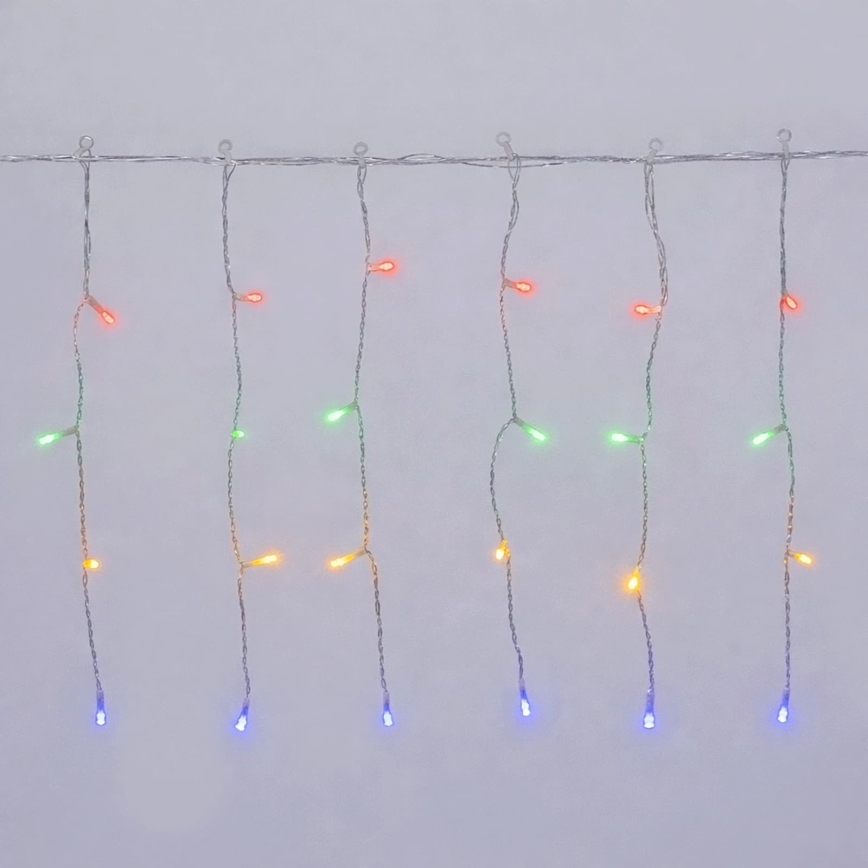 Aigostar - LED Outdoor Christmas String 300 LEDs/8 functions 3xAA 18x0.4m IP44 multicolor