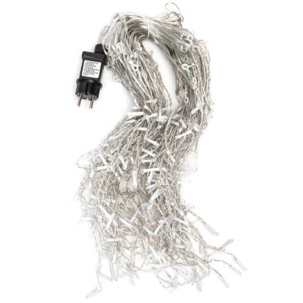 Aigostar - LED Outdoor Christmas String Lights 300 LEDs / 8 Modes 15 x 0.4 m IP44 Cool White