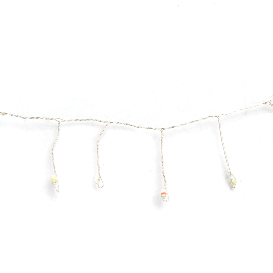 Aigostar - LED Outdoor Christmas String Lights 300 LEDs / 8 modes 3xAA 9.3 m IP44 multicolor