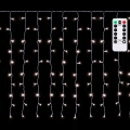 Aigostar - LED Outdoor Christmas String Lights, 300 LEDs / 8 Modes, 3×1 m, IP44, Cool White + Remote Control
